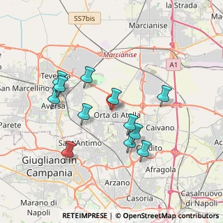Mappa Via della Canapa, 81030 Orta di Atella CE, Italia (3.6975)