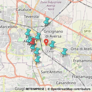 Mappa CAP, 81030 Gricignano di Aversa CE (1.63636)