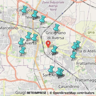 Mappa CAP, 81030 Gricignano di Aversa CE (2.45389)