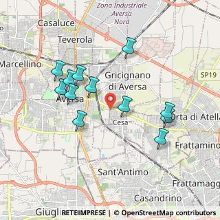 Mappa CAP, 81030 Gricignano di Aversa CE (1.93083)