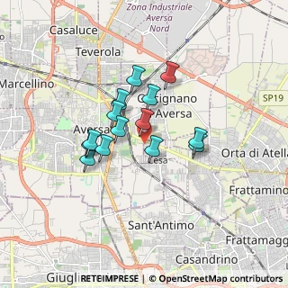Mappa CAP, 81030 Gricignano di Aversa CE (1.39571)