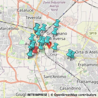 Mappa CAP, 81030 Gricignano di Aversa CE (1.5595)