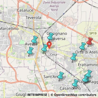 Mappa CAP, 81030 Gricignano di Aversa CE (2.98833)
