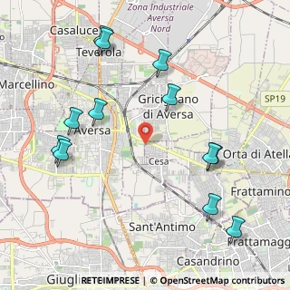 Mappa CAP, 81030 Gricignano di Aversa CE (2.6175)