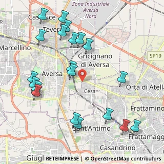 Mappa CAP, 81030 Gricignano di Aversa CE (2.641)