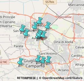 Mappa Via E. Fermi, 81031 Aversa CE, Italia (3.09462)