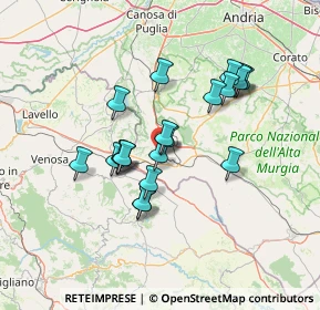 Mappa Via Enrico Toti, 76014 Spinazzola BT, Italia (12.477)