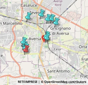 Mappa Via Eduardo de Filippo, 81031 Aversa CE, Italia (1.73273)