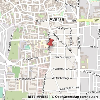 Mappa Via Costantinopoli, 2/B, 81031 Aversa, Caserta (Campania)
