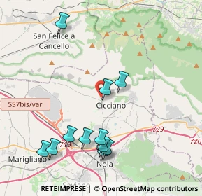 Mappa Via Gavino e Olindo de Sarno, 80033 Cicciano NA, Italia (4.66455)