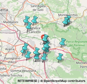 Mappa Via Gavino e Olindo de Sarno, 80033 Cicciano NA, Italia (7.22105)