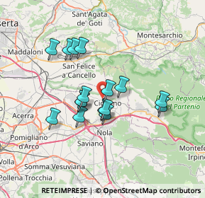 Mappa Via Gavino e Olindo de Sarno, 80033 Cicciano NA, Italia (6.13625)