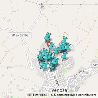 Mappa Via del Bimillenario Oraziano, 85029 Venosa PZ, Italia (0.35357)