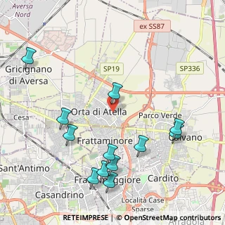 Mappa Vicino a, 81030 Orta di Atella CE, Italia (2.58917)