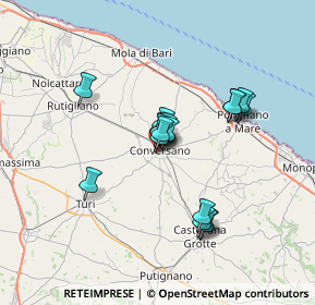 Mappa 70014 Conversano BA, Italia (5.72059)