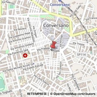 Mappa Via Fratelli Rosselli, 64, 70014 Conversano, Bari (Puglia)