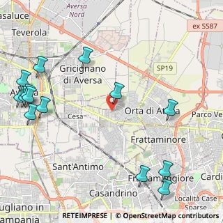 Mappa Via Eugenio Curiel, 81030 Sant'Arpino CE, Italia (3.18286)