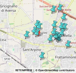 Mappa Via Roma, 81030 Succivo CE, Italia (1.005)