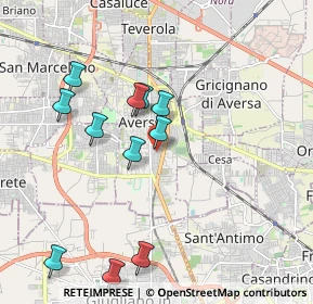 Mappa Via Nino Bixio, 81031 Aversa CE, Italia (2.07636)