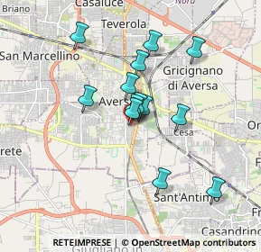 Mappa Via Nino Bixio, 81031 Aversa CE, Italia (1.53769)