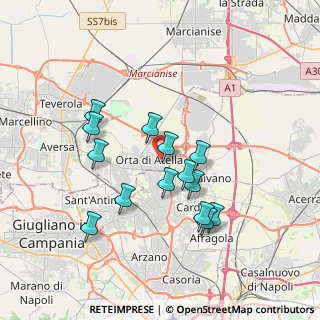 Mappa Via Antonio de Curtis, 81030 Orta di Atella CE, Italia (3.49357)