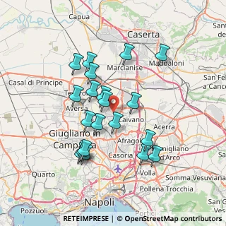 Mappa Via Antonio de Curtis, 81030 Orta di Atella CE, Italia (7.0975)
