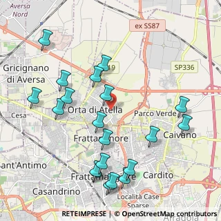 Mappa Via Antonio de Curtis, 81030 Orta di Atella CE, Italia (2.5075)