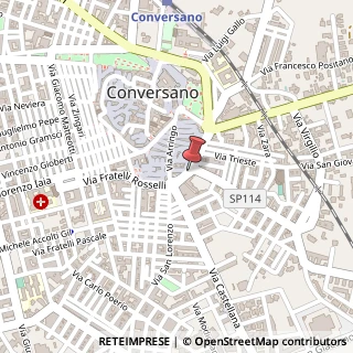 Mappa Via Don Caustico, 78, 70014 Conversano, Bari (Puglia)