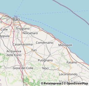 Mappa 70014 Conversano BA, Italia (19.8955)