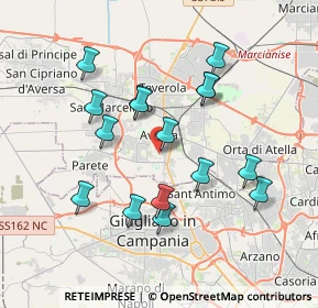 Mappa Via Pietro Pirolo, 81031 Aversa CE, Italia (3.7075)