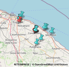 Mappa Via Padre Michele Accolti Gil, 70014 Conversano BA, Italia (10.39133)