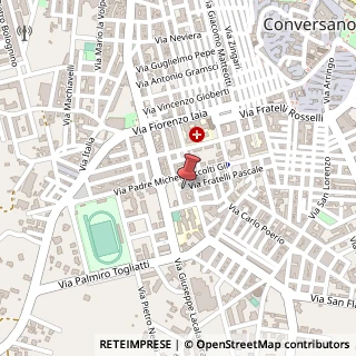 Mappa Via Fratelli Pascale, 57, 70014 Conversano, Bari (Puglia)