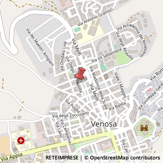 Mappa Via rapolla diego, 85029 Venosa, Potenza (Basilicata)