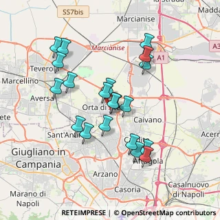 Mappa Via S. Salvatore, 81030 Orta di Atella CE, Italia (3.689)