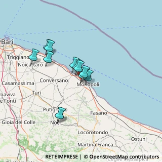 Mappa Via Baione, 70043 Zona Industriale BA, Italia (11.73667)