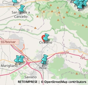 Mappa Via San Michele, 80033 Cicciano NA, Italia (7.43267)