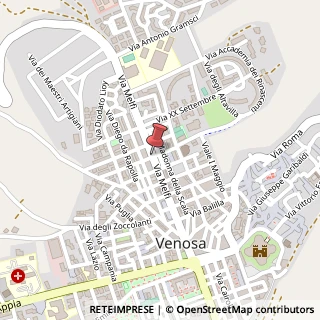 Mappa Via melfi, 85029 Venosa, Potenza (Basilicata)