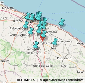 Mappa , 70010 Casamassima BA, Italia (11.8885)