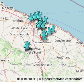 Mappa , 70010 Casamassima BA, Italia (10.981)