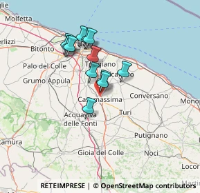 Mappa , 70010 Casamassima BA, Italia (11.54083)