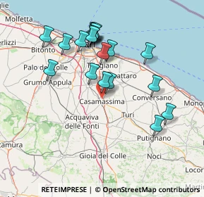 Mappa , 70010 Casamassima BA, Italia (15.58421)