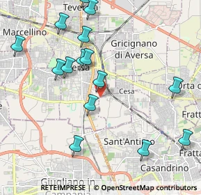 Mappa Via Alfredo Nobel, 81031 Cesa CE, Italia (2.446)