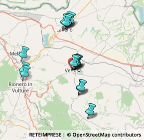 Mappa Via Umbria, 85029 Venosa PZ, Italia (6.879)