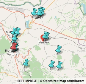 Mappa Via Umbria, 85029 Venosa PZ, Italia (10.032)