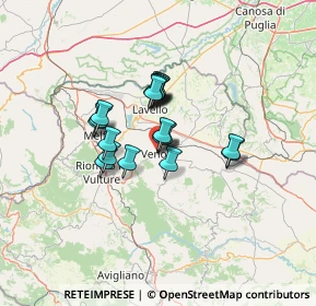 Mappa Via Umbria, 85029 Venosa PZ, Italia (9.584)