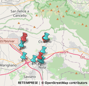 Mappa Via Giuseppe Garibaldi, 80033 Cicciano NA, Italia (3.59917)