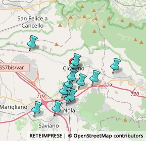 Mappa Via Giuseppe Garibaldi, 80033 Cicciano NA, Italia (3.38154)