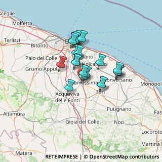 Mappa Via Montale, 70010 Casamassima BA, Italia (10.4275)