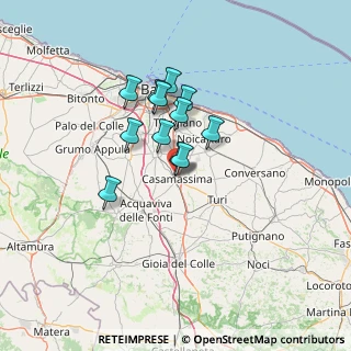 Mappa Via Montale, 70010 Casamassima BA, Italia (10.35417)