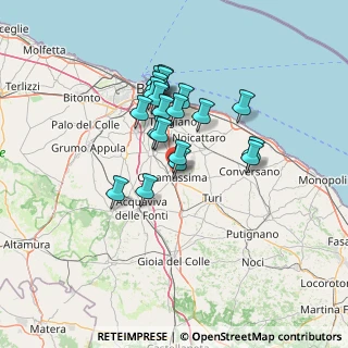 Mappa Via Noicàttaro, 70100 Casamassima BA, Italia (11.6605)